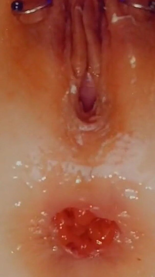 Sklavins Plays with Her Holes for Her Master