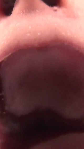 Kiwako Oikawa Licks and Talks Dirty in POV - Slow, Sticky Strokes of Spit Until Your Face Disappears.