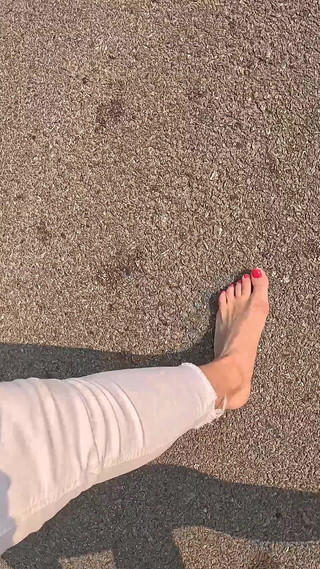 Wetting Jeans Together on a Barefoot Hike
