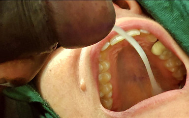 Best Close up Blowjob Swallowing, Big Fat BBW MILF Sucking Black Cock, Get Loads of Cum in Her Mouth