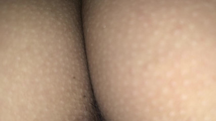 My Cuckold Rubbing His Small Cock Until Fucking Me Rough in Missionary