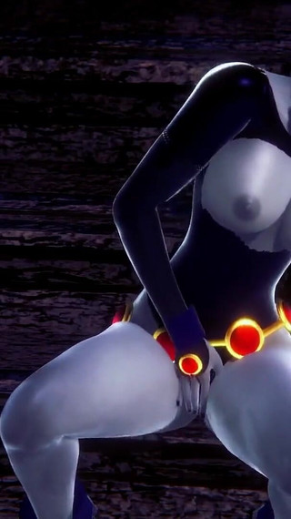 Raven Fingering That Pussy Titans 3D Porn