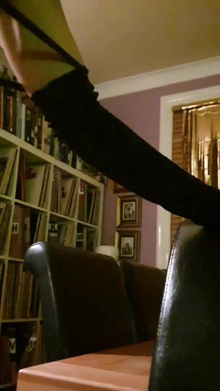 Wearing Black Stockings and Fucking My Dildo!