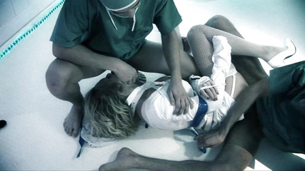 Crazy whore suck and fucks anal two hard cocks