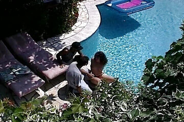 Stunning French Babes Enjoying Fuckfest by the Pool