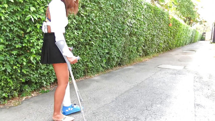 The car accident - short cast leg movie