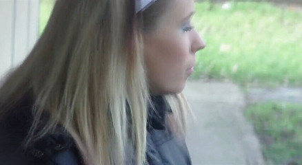 Cute Teen Smoking Cigarette Outdoors