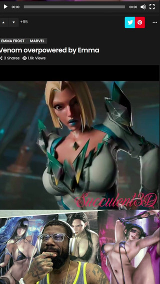 Thicc Ass Emma Frost Takes Down Venom with Her Beautiful Ass Cake