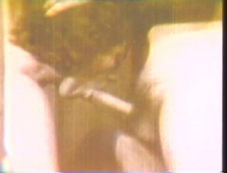 Oldfashion skinny brunette masturbates and suck a big dick