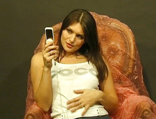 Wonderful brunette shows her hot body