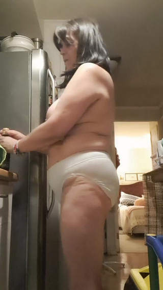 Stepmom in Kitchen