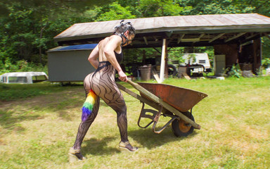 Plugged Slave - Humiliating Farm Chores