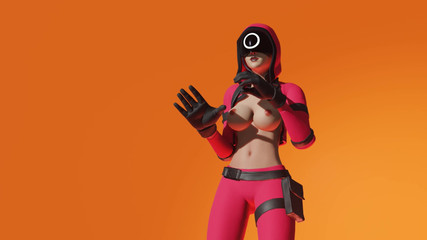 3D Sexy Girl Nude Dance