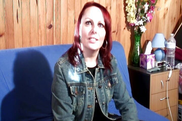 A Redhead French Lady Gets Her Small Boobs Sprayed After a Deep Anal Fuck