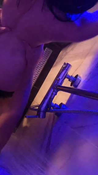 Guy Fucks a Petite Brunette in the Shower and Cums on Her Face and in Her Mouth