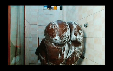 Big Black Ass SSBBW Doggy Asshole Fingering and Shower Scene