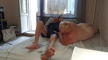 Blowjob From a Girlfriend with Cum in Her Mouth and Swallowing