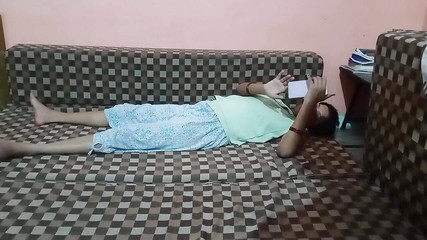 Fucked the Indian Bhabhi, Made Her Lie Down on the Sofa and Then Inserted the Entire Penis Inside.