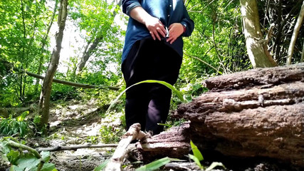 Flashing Mother-in-law's Ass on Outdoor