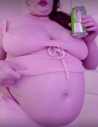 Fat Bellied Slut Chugs Soda