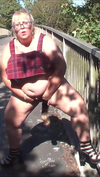 A Walk and Strip on the Road Bridge