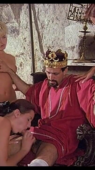 Three Beautiful Young Slave Fuck Hard by Their King