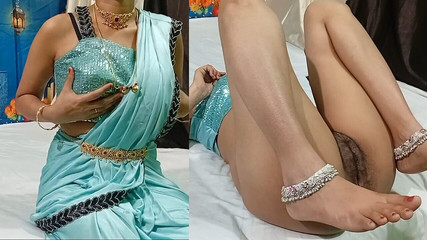 South Indian Bhabhi in Saree Looking Very Sexy, She Also Loves Big Cock