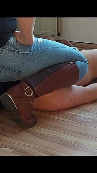 I sit on your face with my jeans
