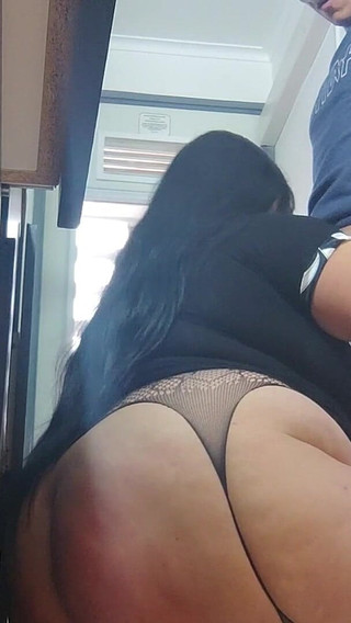 Flirty and Big-ass Stepmom, Only Fans in Slow Motion, in the Kitchen