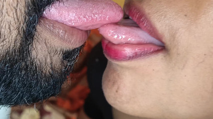 Hot and Cute Deep Lip Kiss