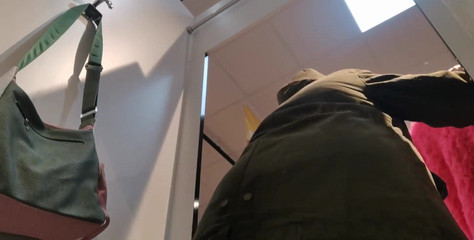 Your Italian Stepmother Shows You Her Ass and Hairy Pussy in the Mall