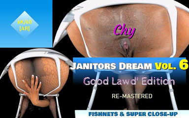 Janitor's Fantasy Vol. 6 - Thick BBW Fishnets & Gaping up-close Asshole [re-mastered]