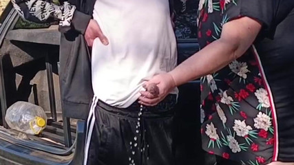 A Neighbor Holds My Dick While I Pee and Then Sucks It