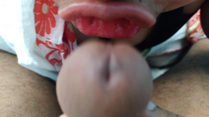 Stepmom Helps Stepson to Cum by Sucking Dick