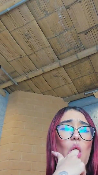 Chia with Color Hair Dances Sexy Before Masturbating on Camera