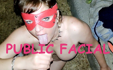 Totally Naked in a Park Sucking Dick