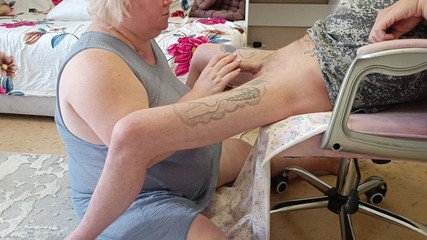 Wife Watches as Friend Gives Deep Blowjob and Swallows Cum