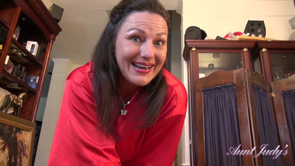 AuntJudys - Your Hairy Mature Stepaunt Joana gives you a massage (POV)