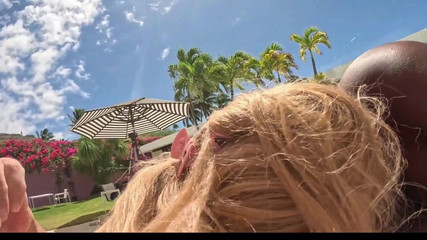 Pastel and I in the Pool at Portlock