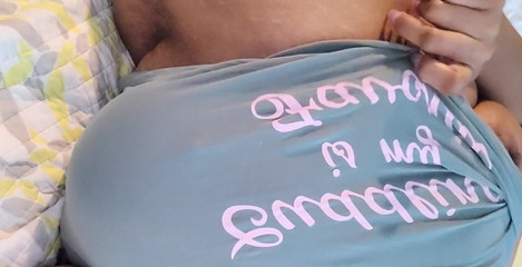 Gooood morning. Big soft titties and squishy belly.