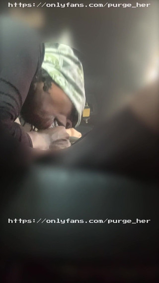 Cum in Her Throat in Front of Her Moms House