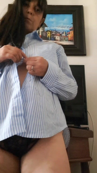 Stepmother Undresses so Stepson Can Fuck Her
