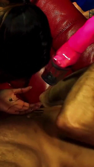 Three Horny Babes Suck, Ride, and Get Blasted in an Interracial Threesome