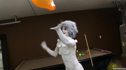 Tia Is Nude And Painted As A Clown