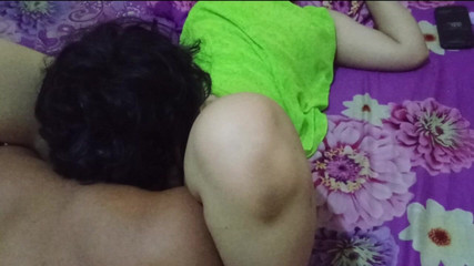 Licking the Fucking Maid's Pussy and Inserting My Tongue in It