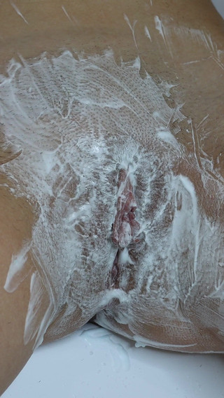 Shaving Hairy Pussies with a Close -up Shaving Foam!