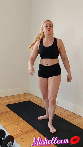 POV Watching Step Sisters Workout