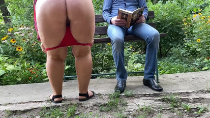 Mother-in-law with a Huge Sexy Ass Pisses Next to Me