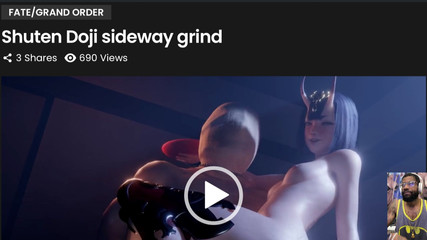 Bald Pussy Widowmaker Cammy Rides a Cock, Petite Shuten Douji Side Saddle Fuck a Hard Cock