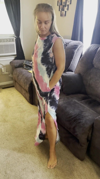 Undressing and Spreading My Ass for You Guys and Posing My New Dress